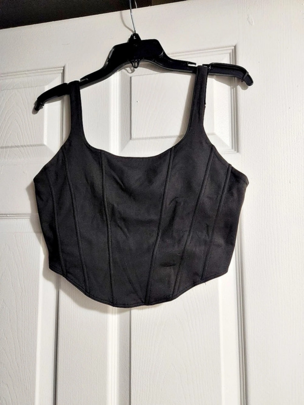 REORIA Black Corset Top Size XL Like New